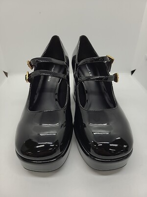 NEW Charles Keith Heels/Platform Covered/Mary Janes Black Size 