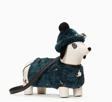 Kate Spade Dachshund Christmas Lights Claude Crossbody Bag Purse Handbag Gift