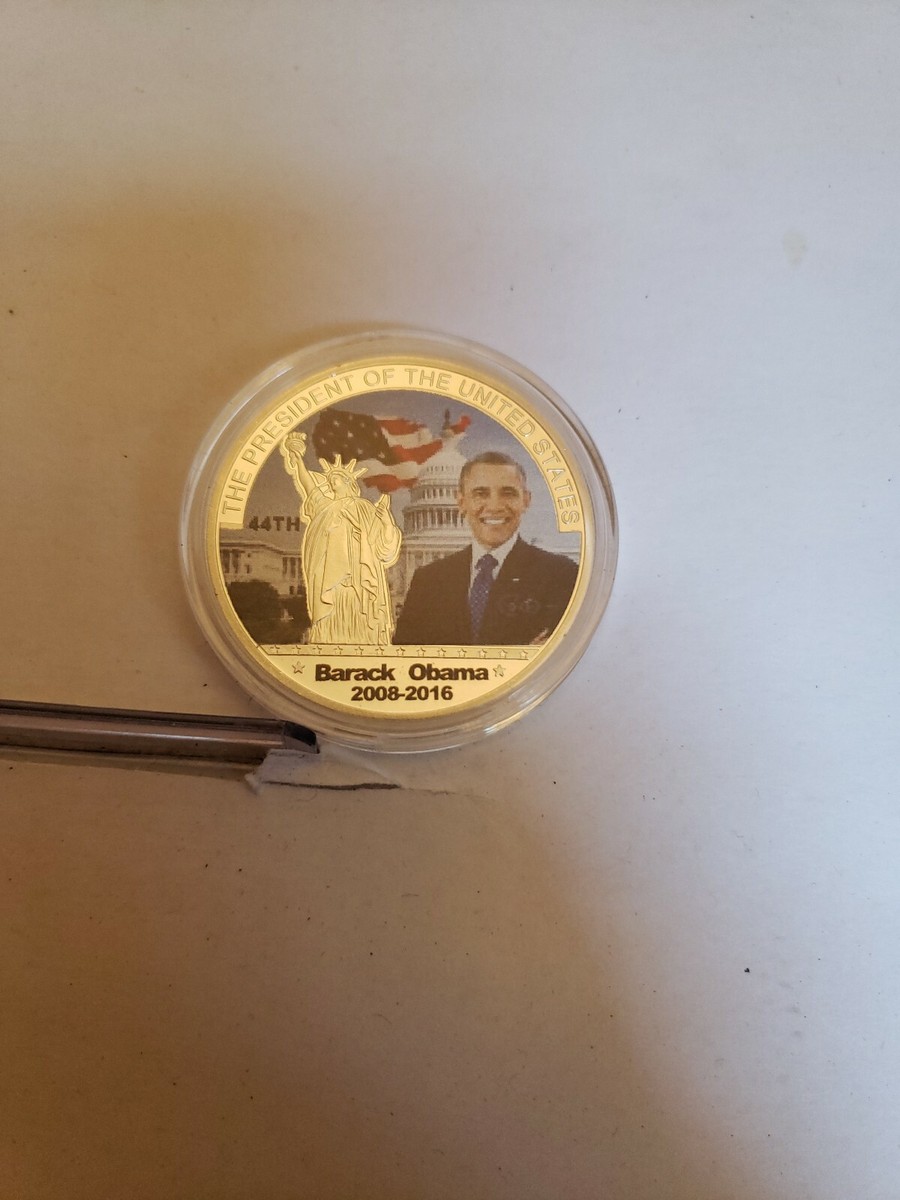 US American 44th President Barack Obama Silver Plated Eagle