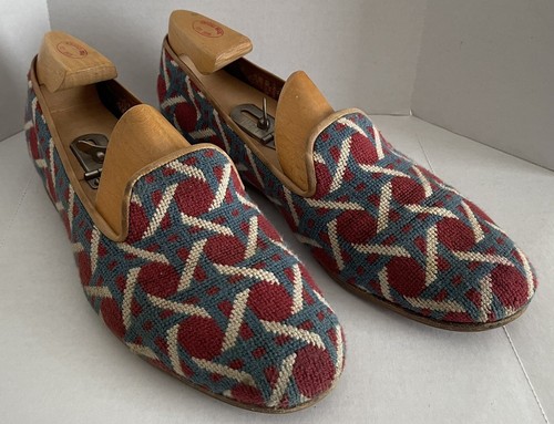 STUBBS \u0026 WOOTTON Red Needlepoint 