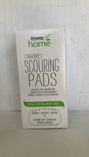 Amway Home Clean Scrub Buds Scouring Pads Stainless Steel-New Sealed (1x4 PCS)