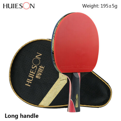 Huieson 5 Star Carbon Fiber Table Tennis Racket Double Pimples Ping Pong Paddle - Picture 3 of 11