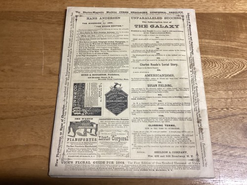 February 1869 Issue Of The American Phrenological Journal And Life Illustrated - 第 10/10 張圖片