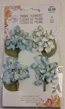 Prima Blue Flowers for scrapbooking and everyday crafts