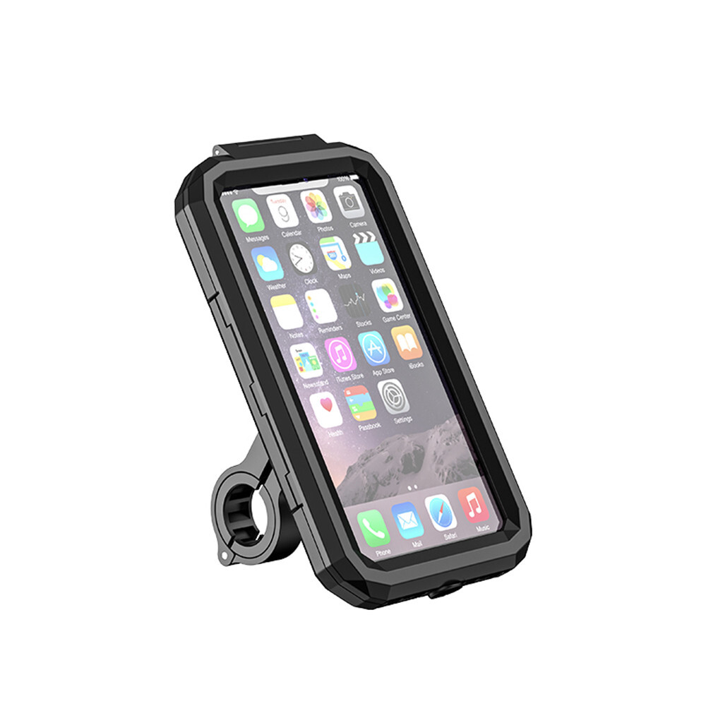 Motorcycle Handlebar Phone Mount Holder Waterproof Case For Apple iPhone x  GPS