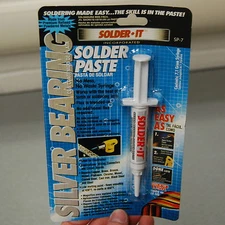 Solder-It SP-7 Silver Bearing Solder Paste Syringe 5.2 Grams, Blended Flux, 12pc