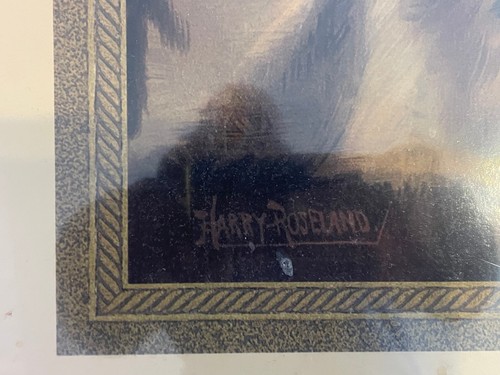 Impresión artística enmarcada de Harry Roseland "A Penny Short". - Imagen 4 de 4