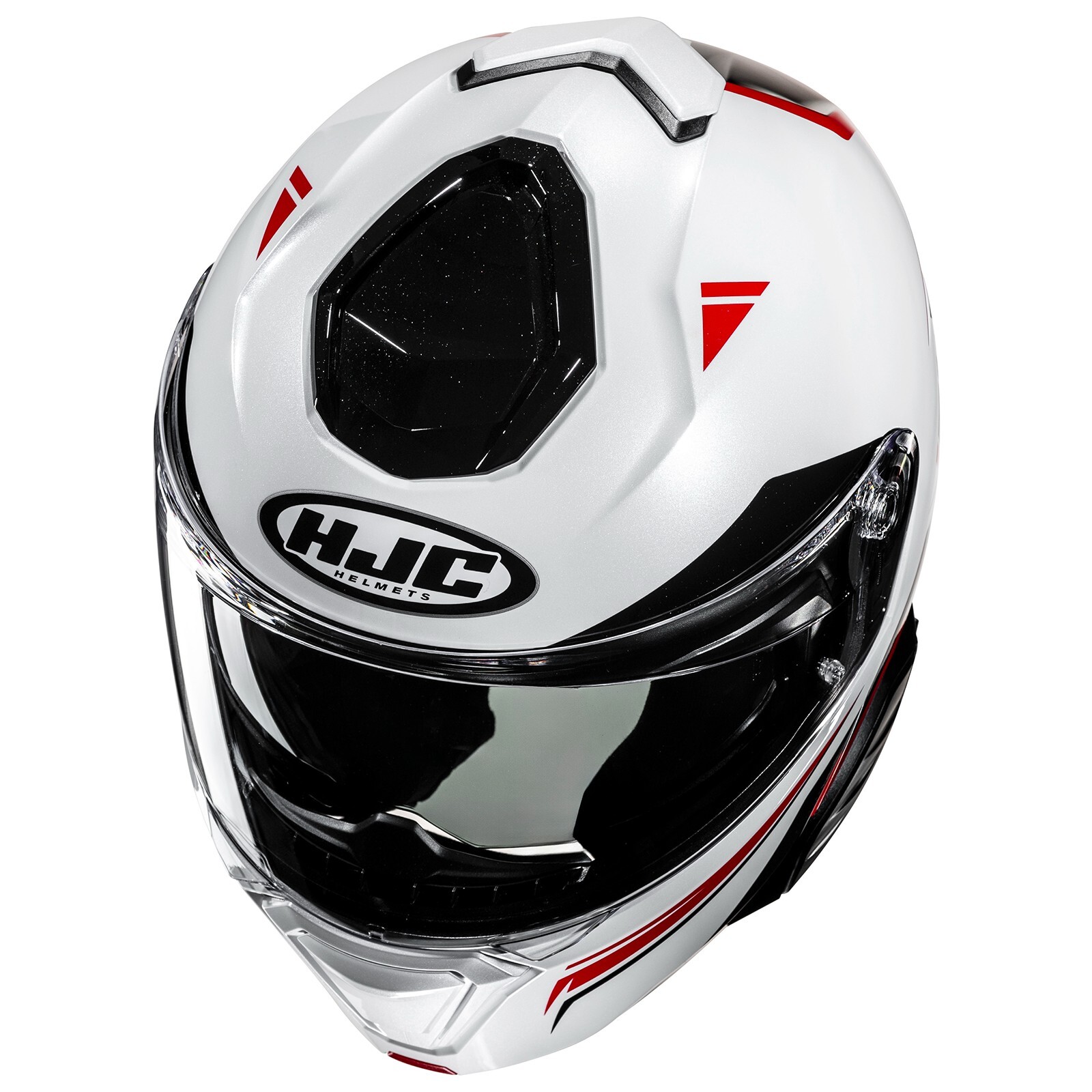 HJC i91 Tricus Modular SunShield Motorcycle Helmet Red XL Extra Large DOT USA