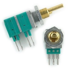 2pcs ALPS Precision DUAL 20K Linear Taper, 100k Potentiometer 9.5mmX11mmX17mm