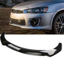 For Mitsubishi Lancer 2002-2017 Front Bumper Lip Spoiler Splitter Painted Black