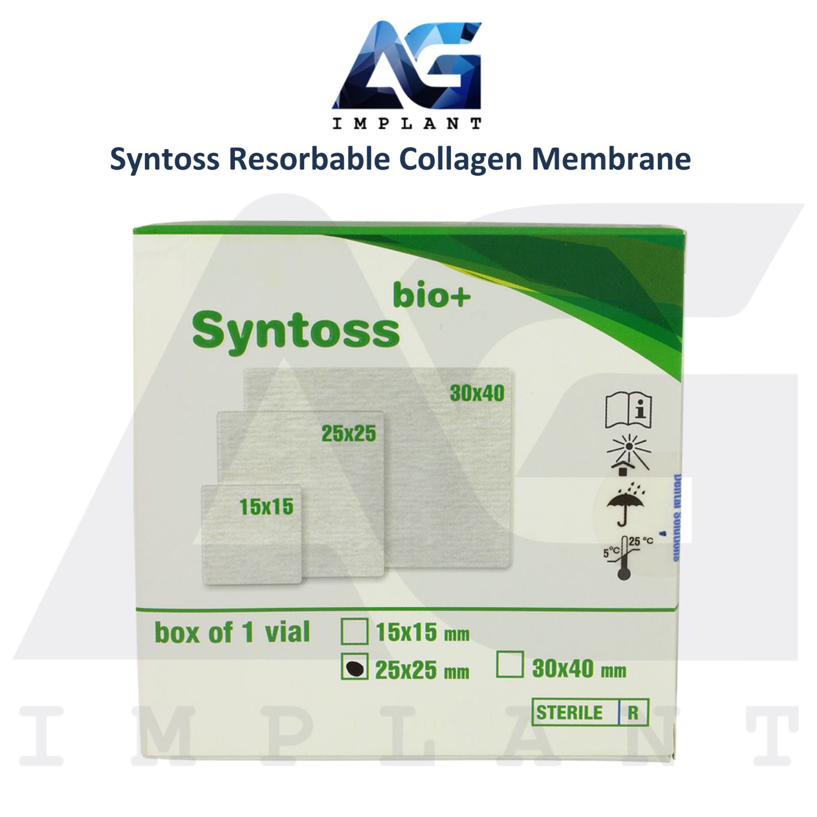 Syntoss Resorbable Collagen Membrane Sterile Vial Stimulate Repair ...