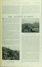 1902 Aufdruck ~ Mahsud Waziris Mule At Arbeit Ruhe Bedienung Von Colonel