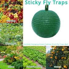 Trappola per mosche adesiva verde cattura insetti trappole palla da appendere moscerini della frutta assassino 8 cm