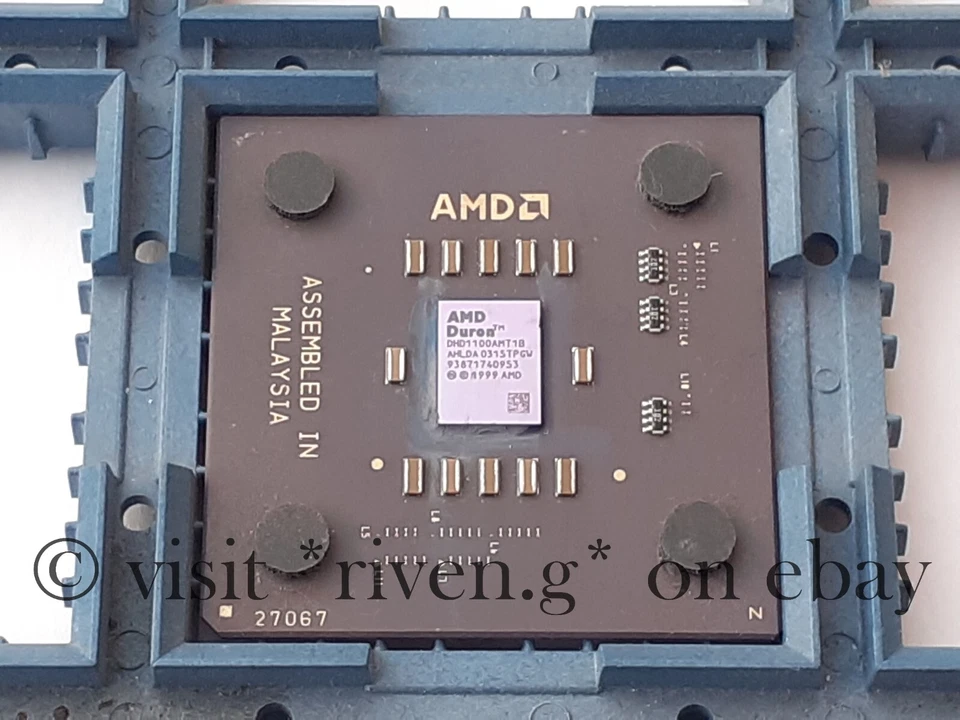 AMD DURON 1100 Mhz SOCKET 462 CPU@MORGAN CORE@FULLY TESTED WORKING@DHD1100AMT1B - Image 2 of 4