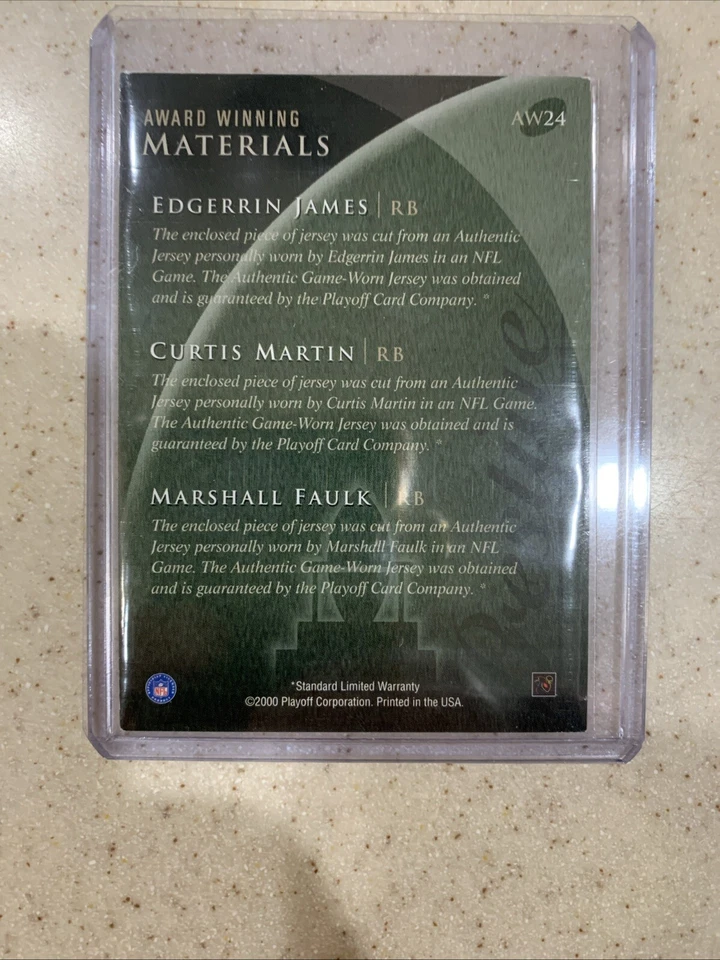 2000 Prestige Award Winning Materials Edgerrin James/Curtis Martin/MarshallFaulk - Image 2 of 2