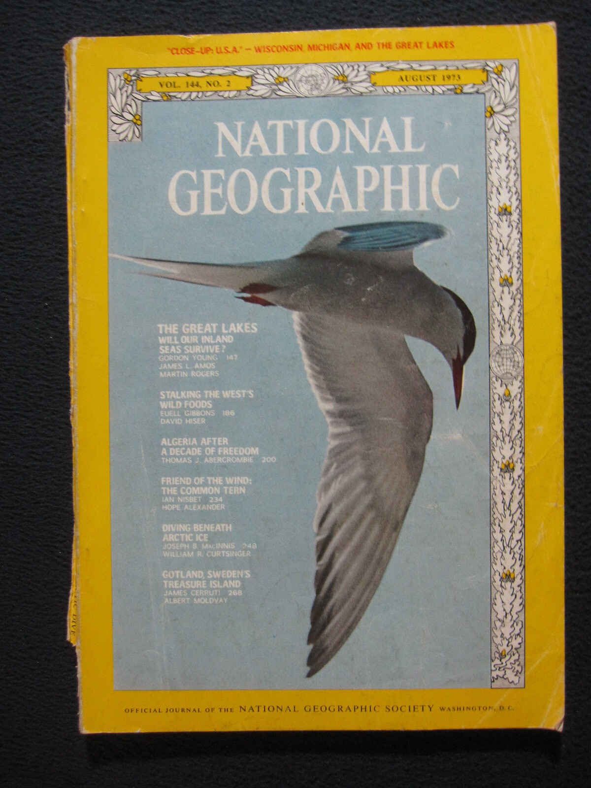 National Geographic August 1973 Great Lakes Arctic Ice Algeria 1 of 2