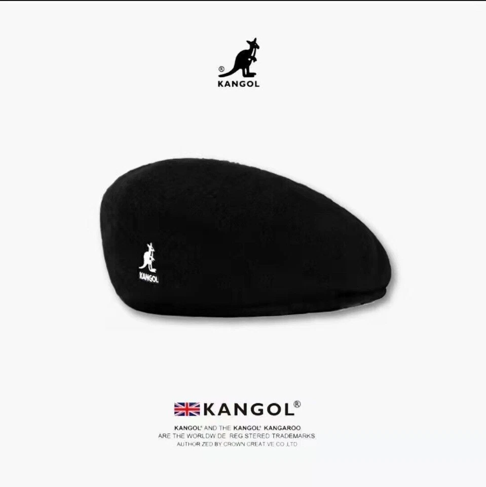 Kangol Wool 504 Flat Cap Men Women Casual Woolen Beret Hat Winter Newsboy Caps - Image 2 of 4