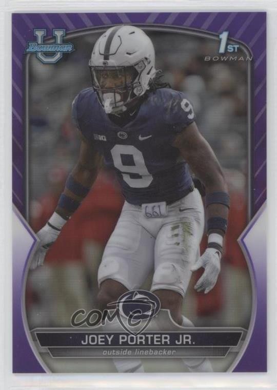 2022 Bowman U Chrome Purple Refractor /399 Joey Porter Jr #79