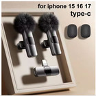 Kabelloses Wireless Lavalier Mikrofon Ansteckmikrofon für iPhone Android USB-C