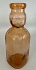 Vintage Brookfield Glass 1 QT Double Baby Face Milk Bottle