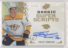 2021-22 SPx Rookie Superscripts Gold 12/25 Philip Tomasino #RSS-PT Auto 0lb7