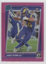 2021 Panini Donruss Optic Rated Rookie Pink Prizm Jake Funk #295 2l4