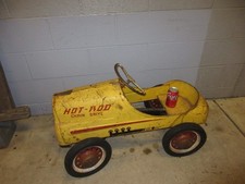 GARTON PEDAL CAR Hot Rod ORIGINAL PAINT Child's Survivor Toy Heavy Use 1950's
