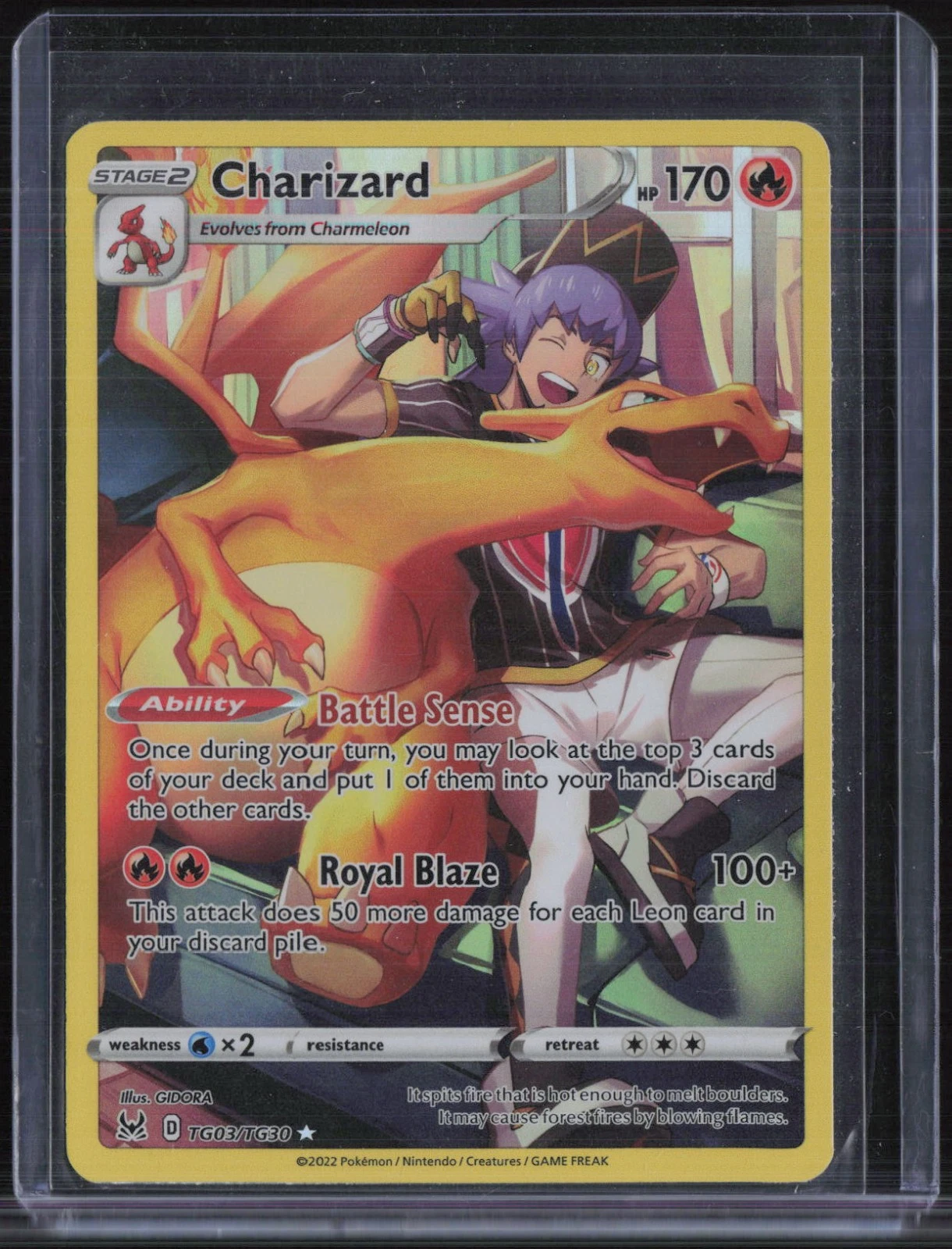 2022 Pokemon SWSH Lost Origin Full Art #TG03 Charizard