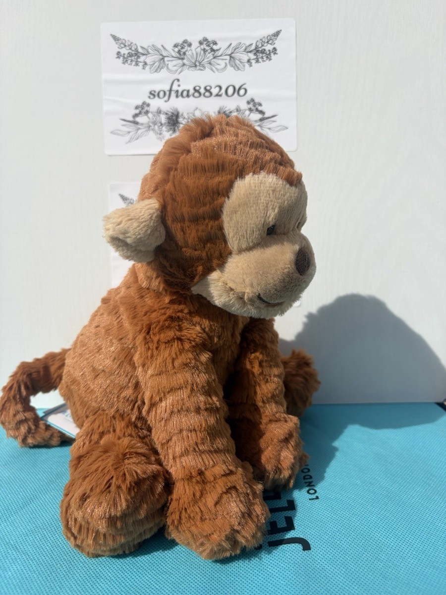 AUTHENTIC Jellycat Medium Fuddlewuddle Monkey- NWT Retired- FAST