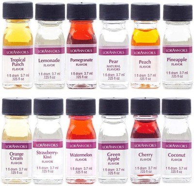 LorAnn Super Strength Flavor Pack #2 12 Fruity Variety 1 Dram Bottles