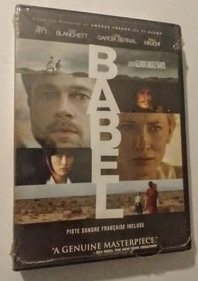 Babel (DVD,2006,Widescreen) New - Factory Sealed - Shelf Wear 