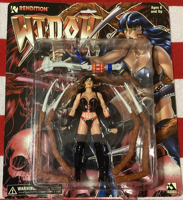WIDOW - Action Figure Rendition Bolt Entertainment MIP, Avatar 1998, Red Card