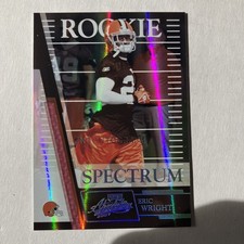 2007 Playoff Absolute Memorabilia - Rookie Eric Wright #168 Gold Spectrum /25...