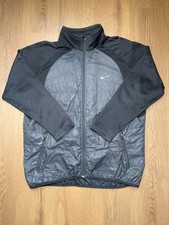 Nike Hybrid Thermal Hooded Quilted Padded Full Zip Jacket Black Men's 2XL XXL