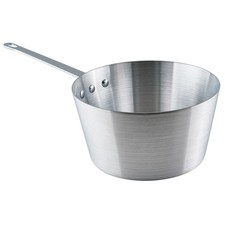 5 Quart Heavy-Duty Aluminum Tapered Sauce Pan 3mm Thick Commercial Grade