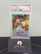 2022 Topps Fire Bryce Elder Green Rookie Autograph /75 PSA 9 Mint