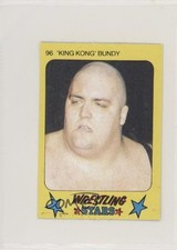 1986 Monty Gum Super Wrestling Stars King Kong Bundy 'King Kong' Bundy #96 hq9