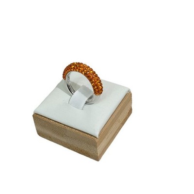 Swarovski Atelier Tigris ring Orange, Rhodium plated SIZE 52/6 New