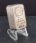 Vintage Consolidated Mines & Metals 5 oz Class Poured Silver Ingot Bar VERY RARE