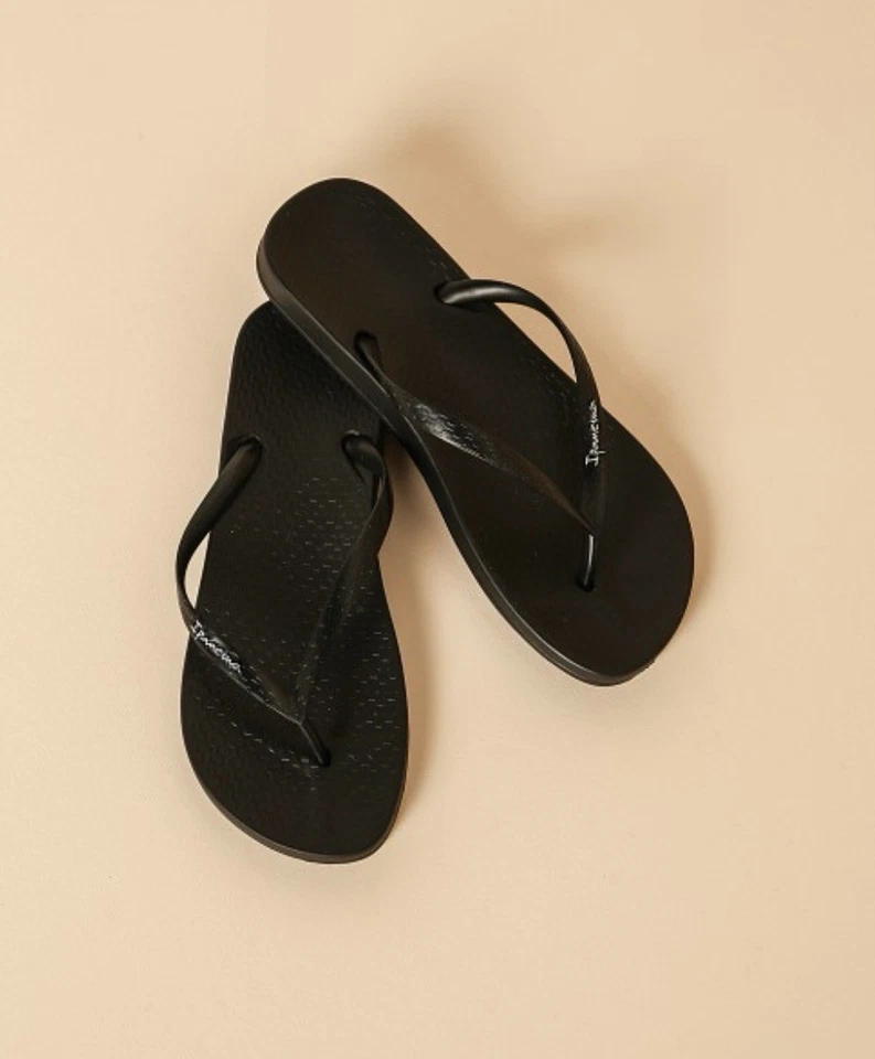 Sandálias chinelos Ipanema feminina Ana bronzeada preta SKU0250 - Imagem 2 de 4