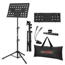 5 Core Music Stand Adjustable Book Stands Foldable Portable Sheet Holder