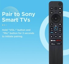 Voice Remote Replacement for Sony Smart TVs, Compatible with Sony Bravia TVs 4K