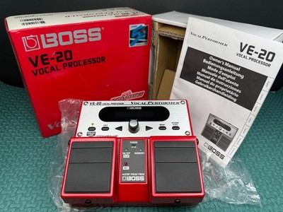 Boss VE-20 Vocal Processor/Vocal Performer Dual Pedals Vocal Multi-Effects