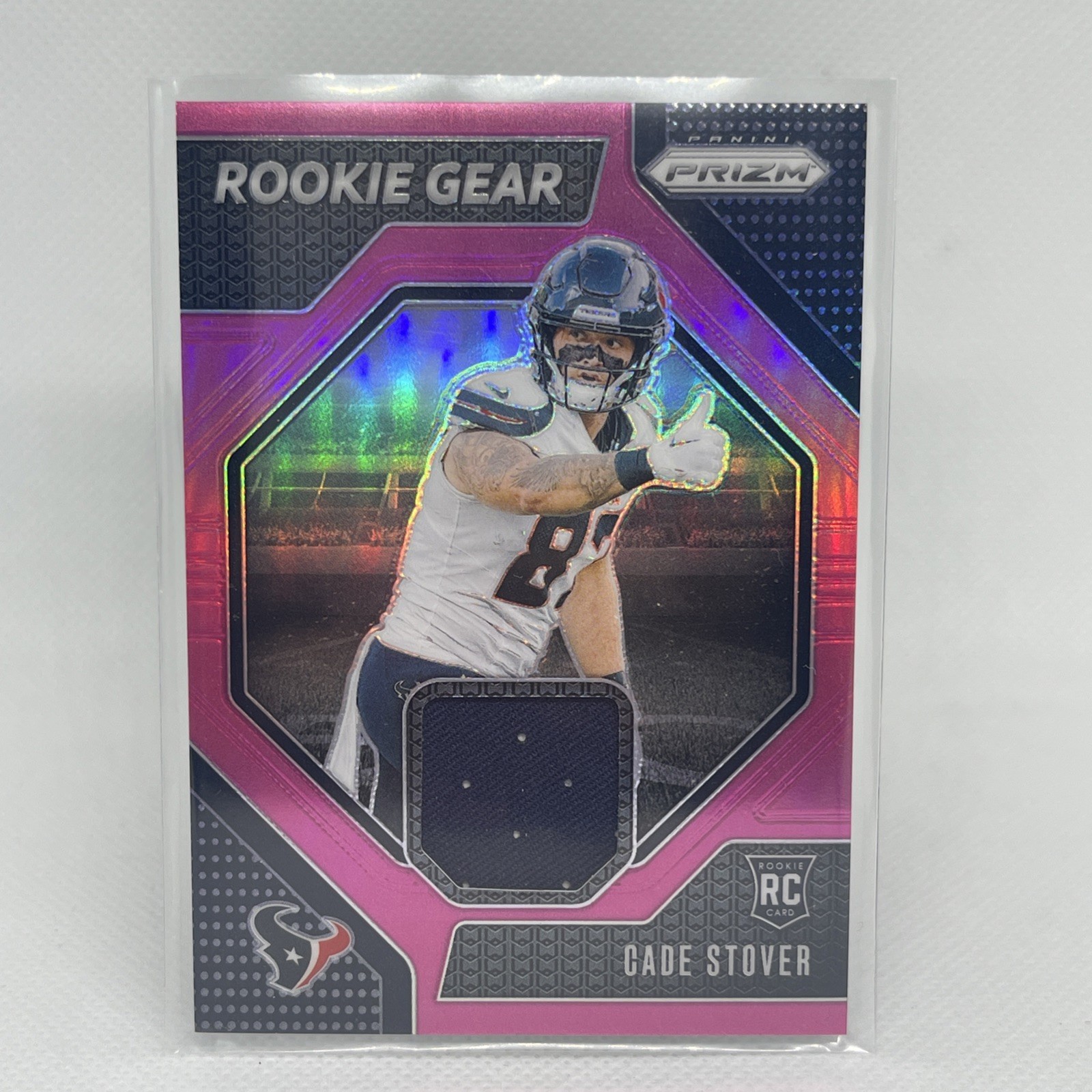 2024 Panini Prizm - Rookie Gear Cade Stover #RG-CSR Pink Prizm (MEM, RC)