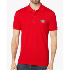 Lacoste Men's Short Sleeve Holiday Croc Regular Fit Polo Red 3XL
