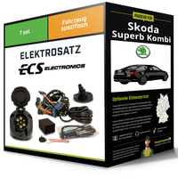 Elektrosatz 7-Pol Spezifisch für Skoda Superb Kombi 03.2015-06.2024 Inkl. EBA