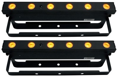 (2) Chauvet DJ EZLink Strip Q6BT ILS RGBA Battery Wash Strip Lights w/Bluetooth