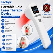 880mW 650nm 808nm Red Infrared Light Therapy Cold Laser For Arthritis Pets Pain