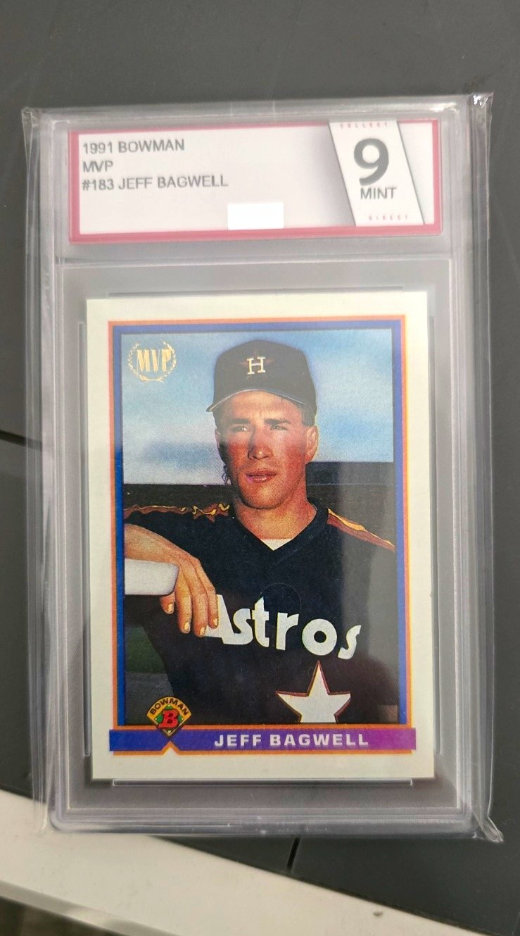 Bowman 1991 MVP Jeff Bagwell Houston Astros #183 Baseball Trading Card