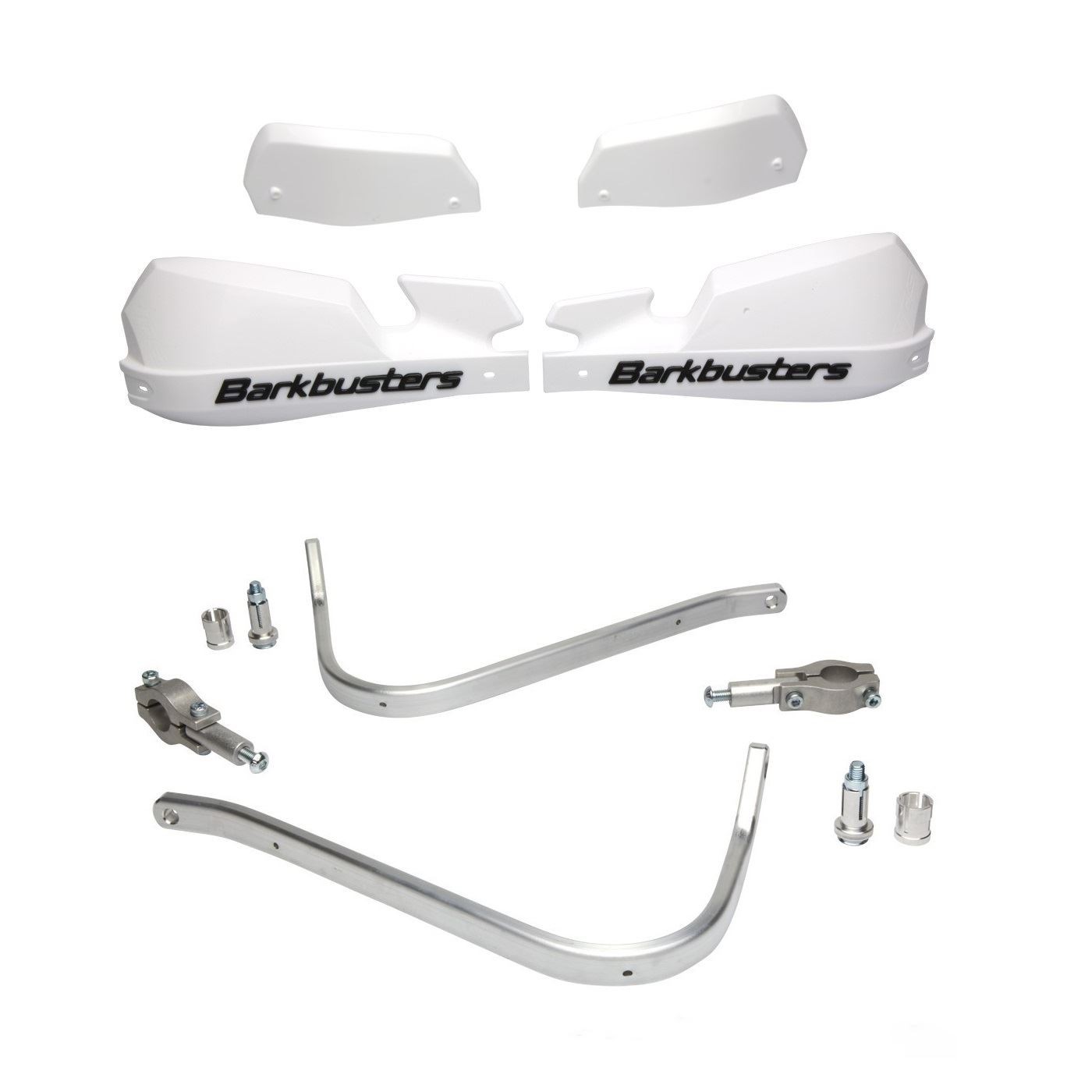 BarkBusters VPS White Handguard & Fit Kit Ducati Scrambler Icon 2015-2021
